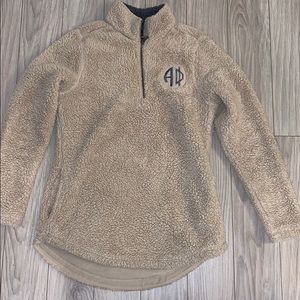 FUZZY QUARTER ZIP ALPHA PHI